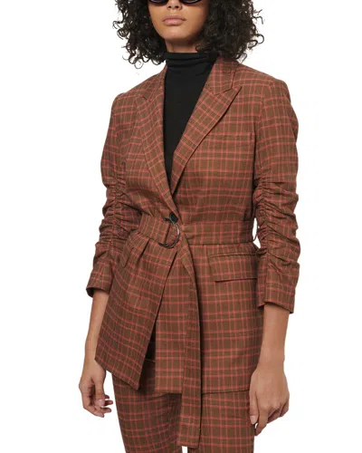 Derek Lam 10 Crosby Harrison Gathered Sleeve Blazer