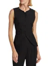 Derek Lam 10 Crosby Ashton Velvet Vest In Black