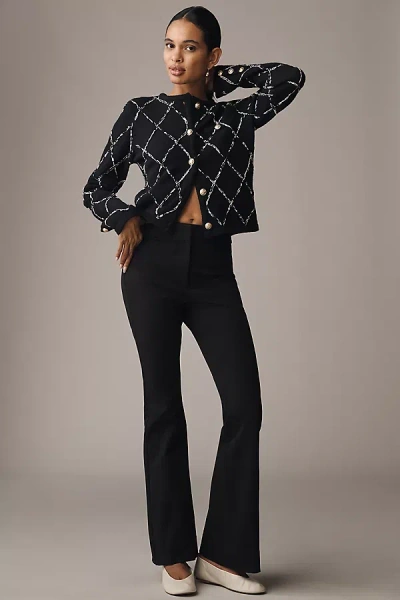 Derek Lam 10 Crosby High-rise Flare Pants In Black