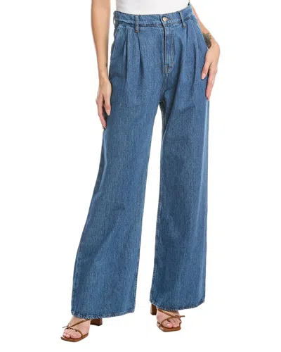 Derek Lam 10 Crosby High Rise Pleated Carlisle Jean In Blue