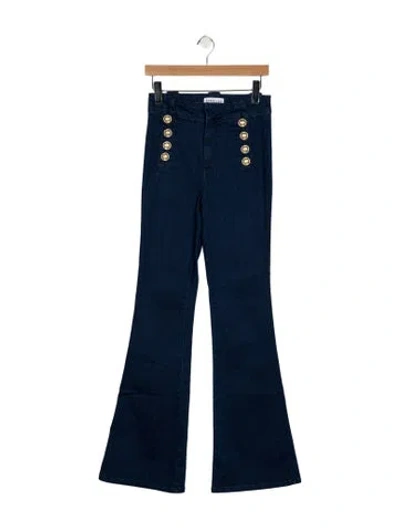 Pre-owned Derek Lam 10 Crosby High-rise Flared Jeans In Blue