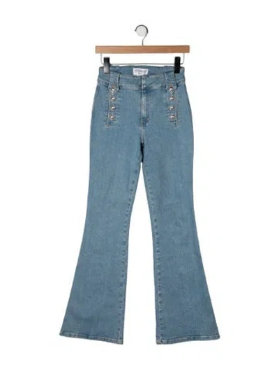 Pre-owned Derek Lam 10 Crosby High-rise Flared Jeans In Blue