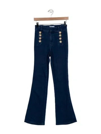 Pre-owned Derek Lam 10 Crosby High-rise Flared Jeans In Blue