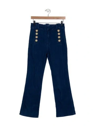 Pre-owned Derek Lam 10 Crosby High-rise Flared Jeans In Blue