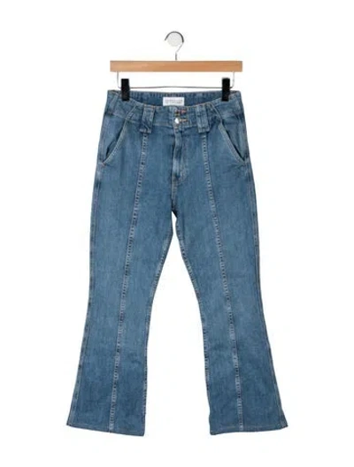 Pre-owned Derek Lam 10 Crosby High-rise Flared Jeans In Blue