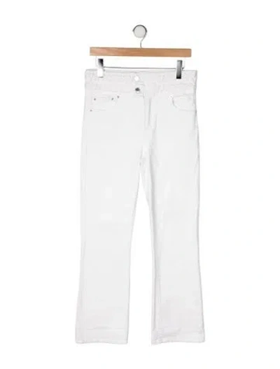Pre-owned Derek Lam 10 Crosby High-rise Flared Jeans In White