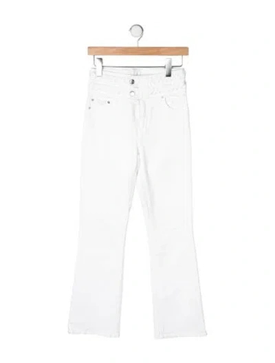 Pre-owned Derek Lam 10 Crosby High-rise Flared Jeans In White