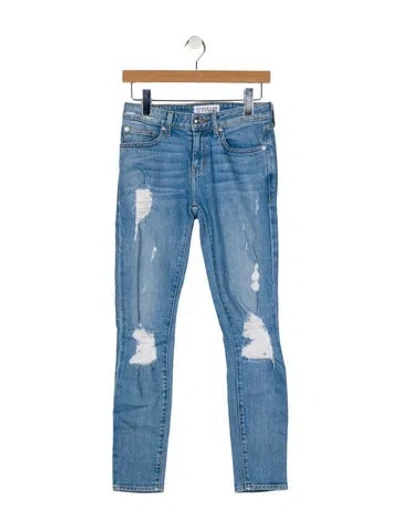 Pre-owned Derek Lam 10 Crosby High-rise Skinny Leg Jeans In Blue
