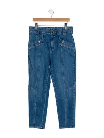Pre-owned Derek Lam 10 Crosby High-rise Straight Leg Jeans In Blue