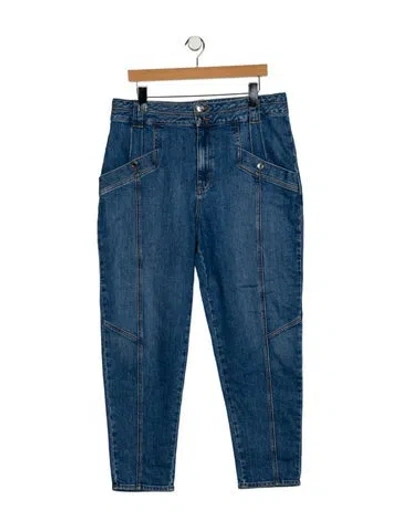 Pre-owned Derek Lam 10 Crosby High-rise Straight Leg Jeans In Blue