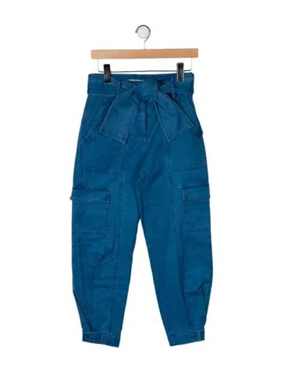 Pre-owned Derek Lam 10 Crosby High-rise Straight Leg Jeans In Blue