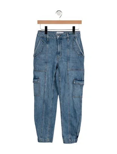 Pre-owned Derek Lam 10 Crosby High-rise Straight Leg Jeans In Blue