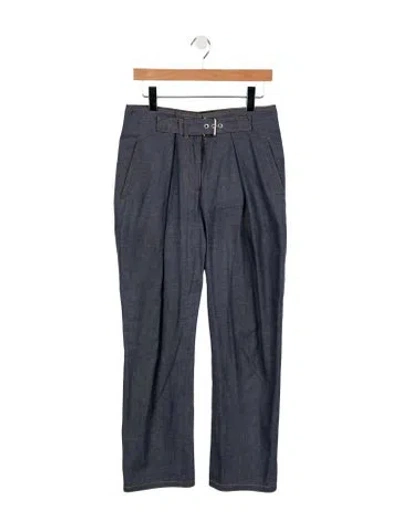Pre-owned Derek Lam 10 Crosby High-rise Straight Leg Jeans In Blue