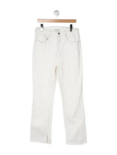 Pre-owned Derek Lam 10 Crosby High-rise Straight Leg Jeans In Neutrals