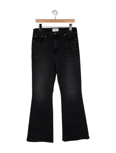 Pre-owned Derek Lam 10 Crosby High-rise Wide Leg Jeans In Black