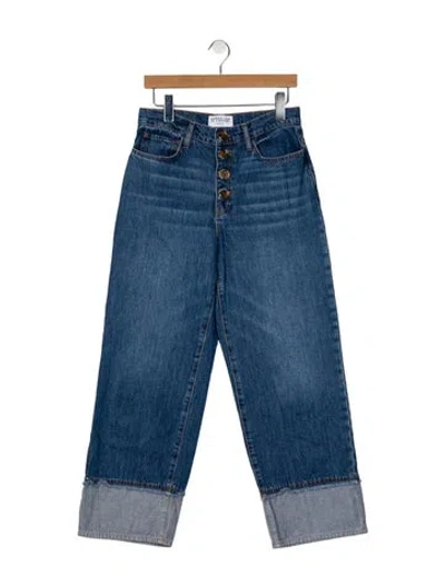 Pre-owned Derek Lam 10 Crosby High-rise Wide Leg Jeans In Blue