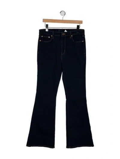 Pre-owned Derek Lam 10 Crosby High-rise Wide Leg Jeans In Blue