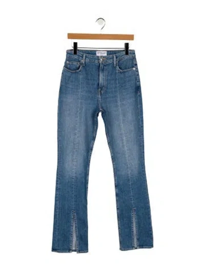Pre-owned Derek Lam 10 Crosby High-rise Wide Leg Jeans In Blue