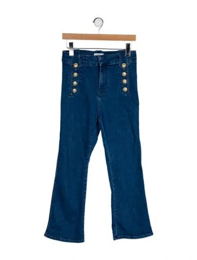 Pre-owned Derek Lam 10 Crosby High-rise Wide Leg Jeans In Blue