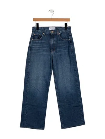 Pre-owned Derek Lam 10 Crosby High-rise Wide Leg Jeans In Blue