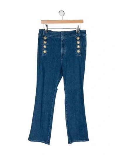 Pre-owned Derek Lam 10 Crosby High-rise Wide Leg Jeans W/ Tags In Blue