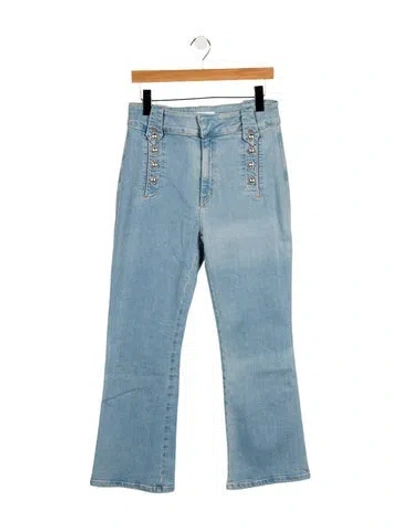 Pre-owned Derek Lam 10 Crosby High-rise Wide Leg Jeans W/ Tags In Blue