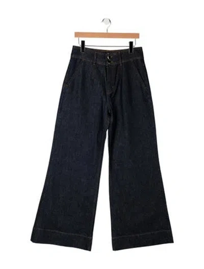 Pre-owned Derek Lam 10 Crosby High-rise Wide Leg Jeans W/ Tags In Blue