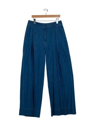 Pre-owned Derek Lam 10 Crosby High-rise Wide Leg Jeans W/ Tags In Blue