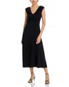 Derek Lam 10 Crosby Isabel Ruched Sleeve Dress In Black