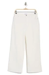 Derek Lam 10 Crosby Isla High Waist Crop Wide Leg Jeans In Ecru