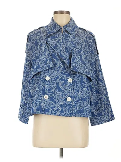 Pre-owned Derek Lam 10 Crosby Jacket In Blue