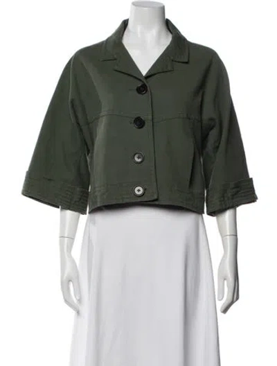 Pre-owned Derek Lam 10 Crosby Jacket In Green