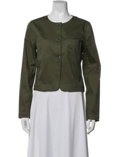 Pre-owned Derek Lam 10 Crosby Jacket In Green