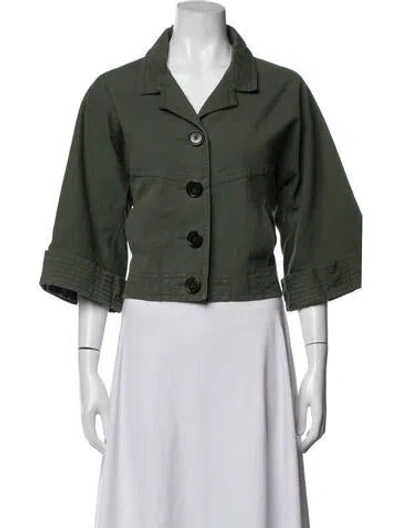 Pre-owned Derek Lam 10 Crosby Jacket In Green