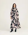 Derek Lam 10 Crosby Jolie Floral-print Button-front Midi Dress In Pink
