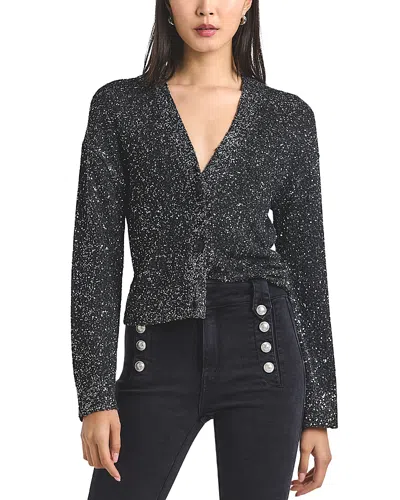 Derek Lam 10 Crosby Kalena Sequin Plated Cardigan In Black