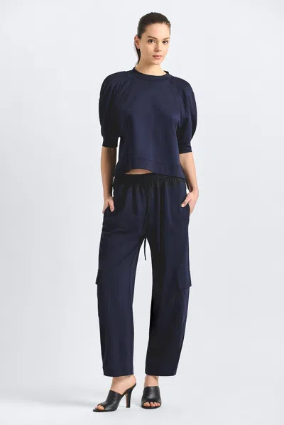 Derek Lam 10 Crosby Kamaria Pull On Cargo Pant In Blue