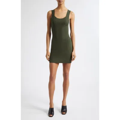 Derek Lam 10 Crosby Kamila Sleeveless Knit Minidress In Green