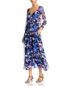Derek Lam 10 Crosby Katie Floral Maxi Dress In Topaz Multi