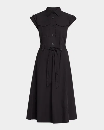 DEREK LAM 10 CROSBY KAYLA BELTED MIDI SHIRTDRESS