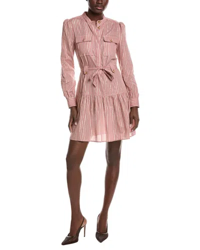 Derek Lam 10 Crosby Kayla Utility Shirt Dress In Pink