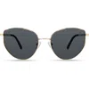 Derek Lam 10 Crosby Kirby Sunglasses In Gold Black