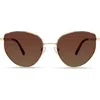 Derek Lam 10 Crosby Kirby Sunglasses In Gold Pink