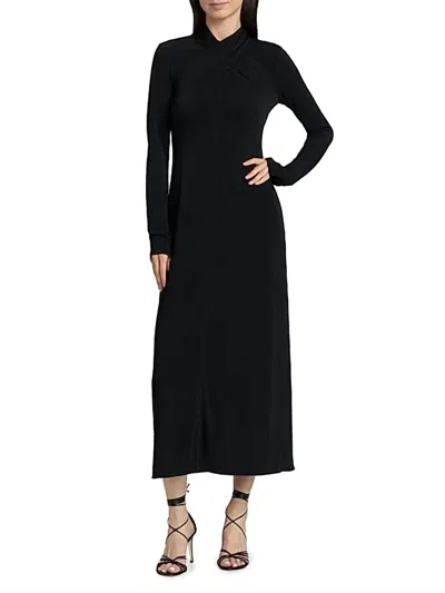 Derek Lam 10 Crosby Krini Midi-dress In Black