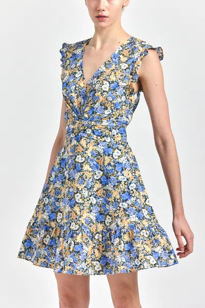 Derek Lam 10 Crosby Kris Sleeveless Mini Dress In Blue