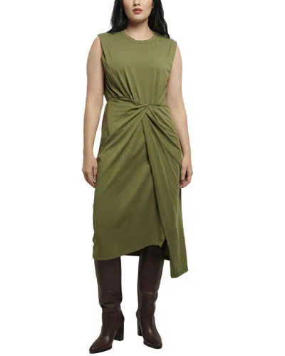 Derek Lam 10 Crosby Landry T-shirt Dress In Fatigue