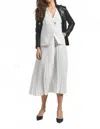 Derek Lam 10 Crosby Lauren Mixed Media Dress In Soft White In White