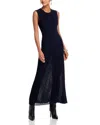 Derek Lam 10 Crosby Lecco Sleeveless Pleated Midi Dress In Night Sky