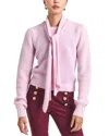 Derek Lam 10 Crosby Leilani Plush Knit Sweater In Pink