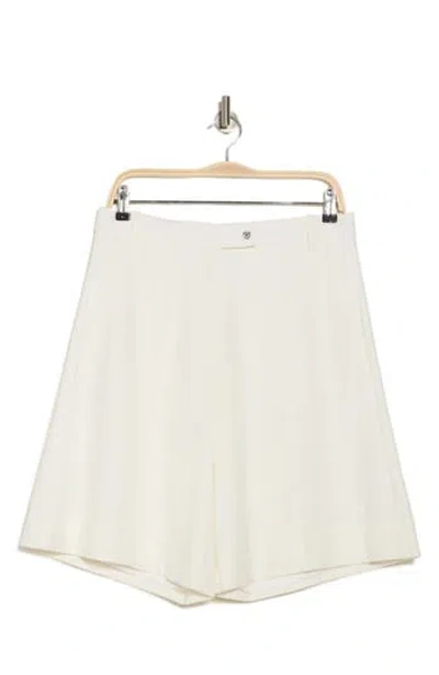 Derek Lam 10 Crosby Lilliam Wide Leg Shorts In Off White